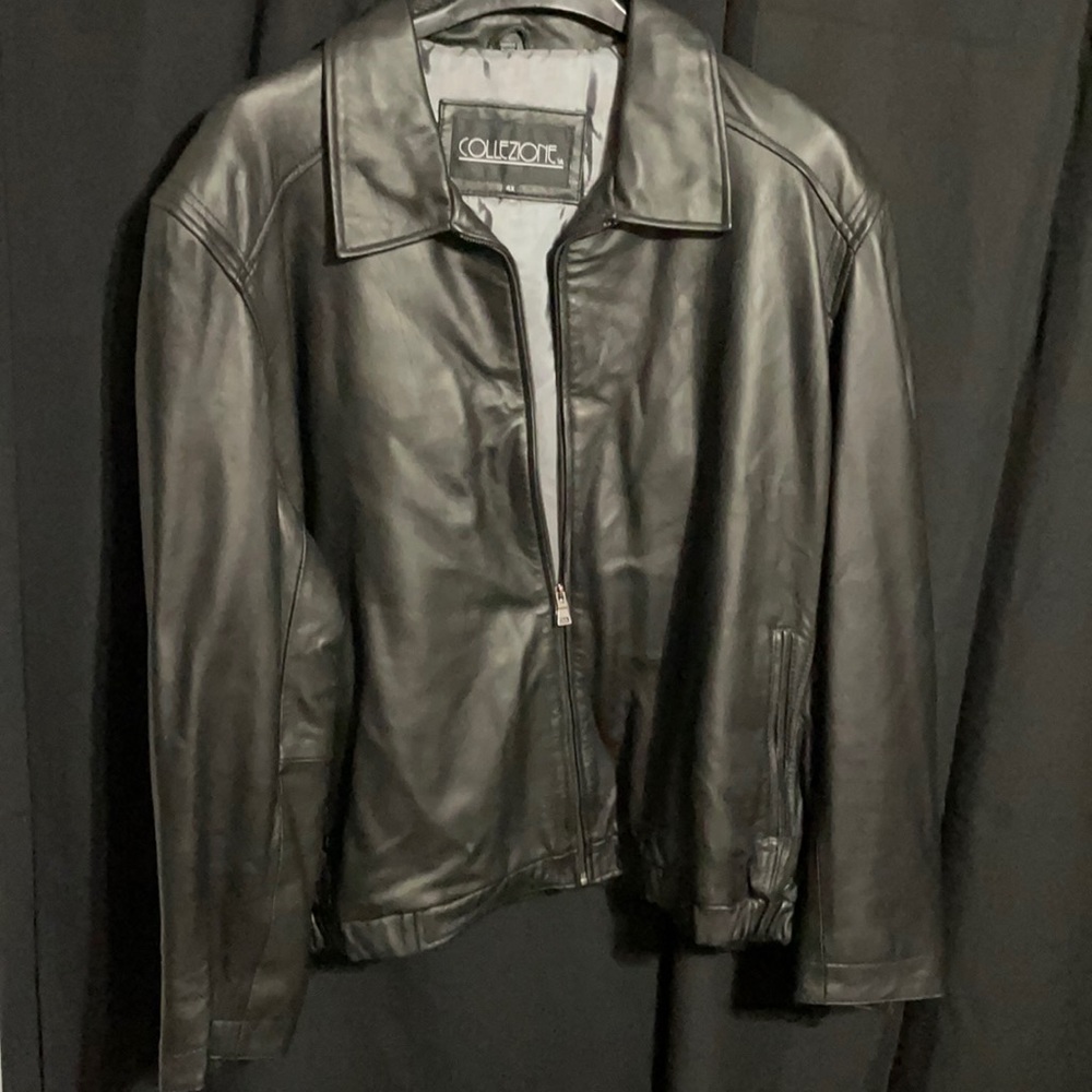 Men’s 4X lamb skin soft leather jacket